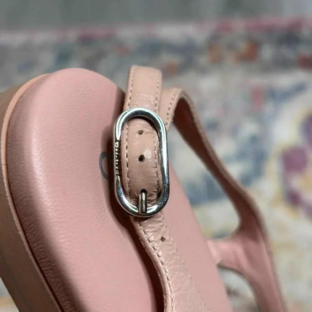Chanel Quilted T Strap CC Sandals Pink